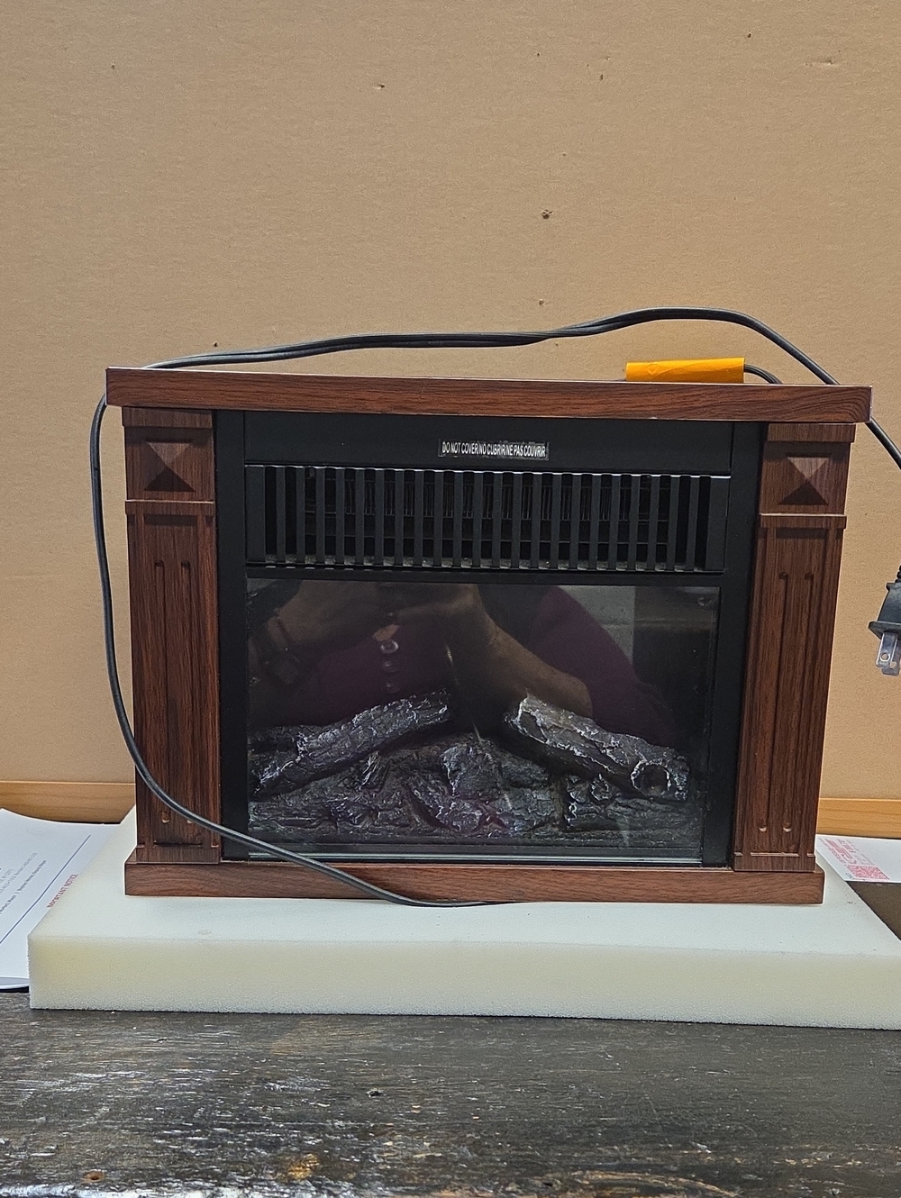 Electric Fireplace in Dark Wood Finish By Comfort Glow